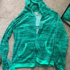 Beautiful greenish blue hoodie M